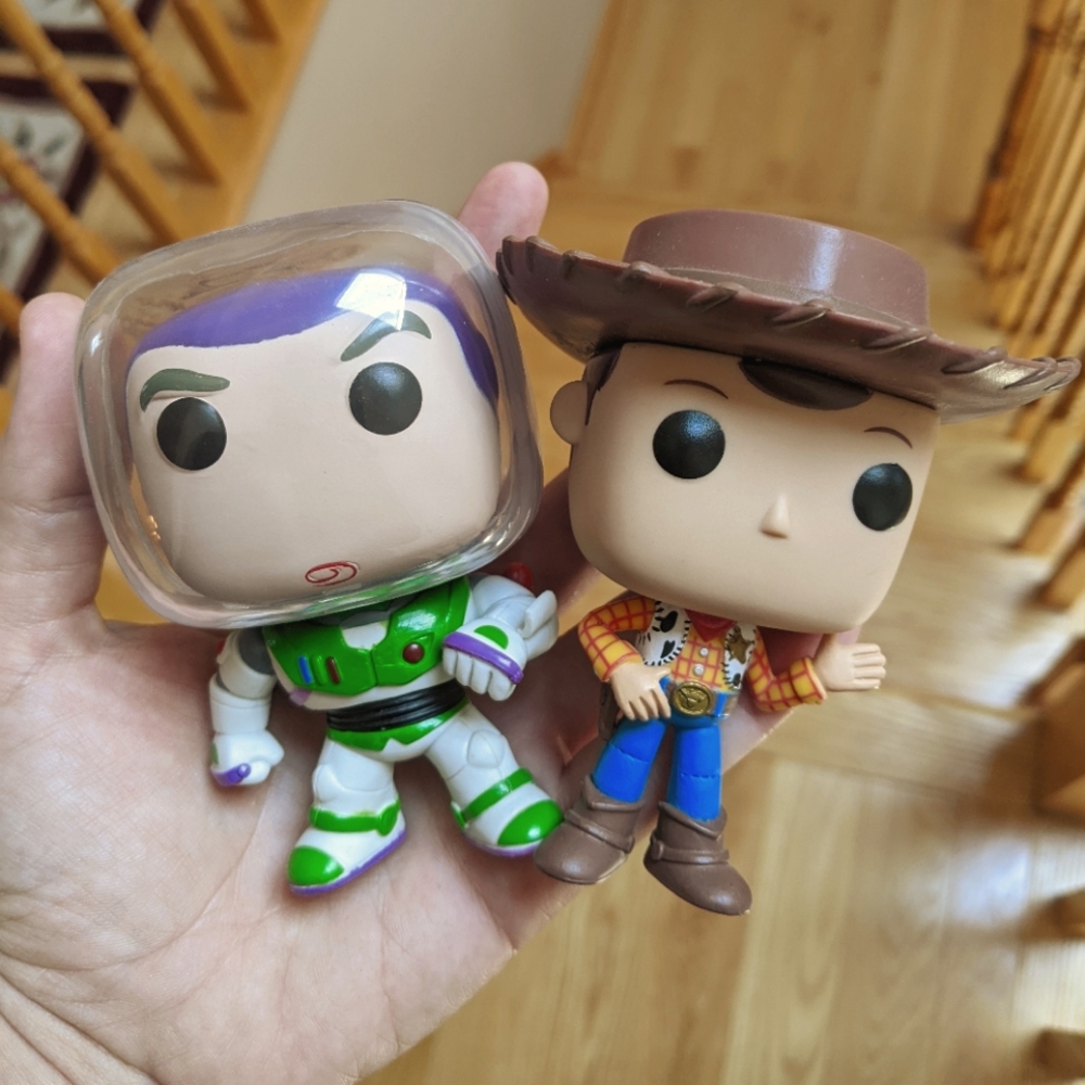 Buzz and Woody Funko pops